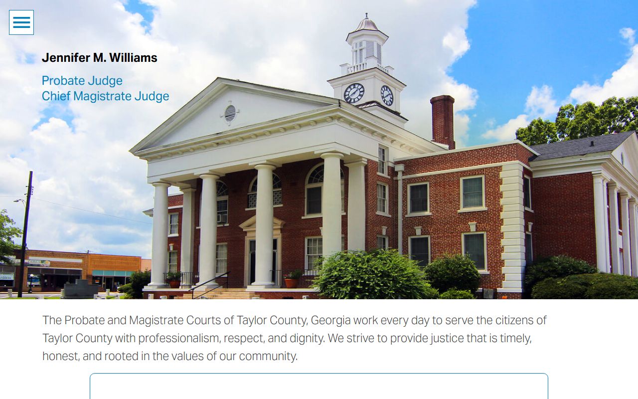 Taylor County court records Probate and Magistrate Courts site